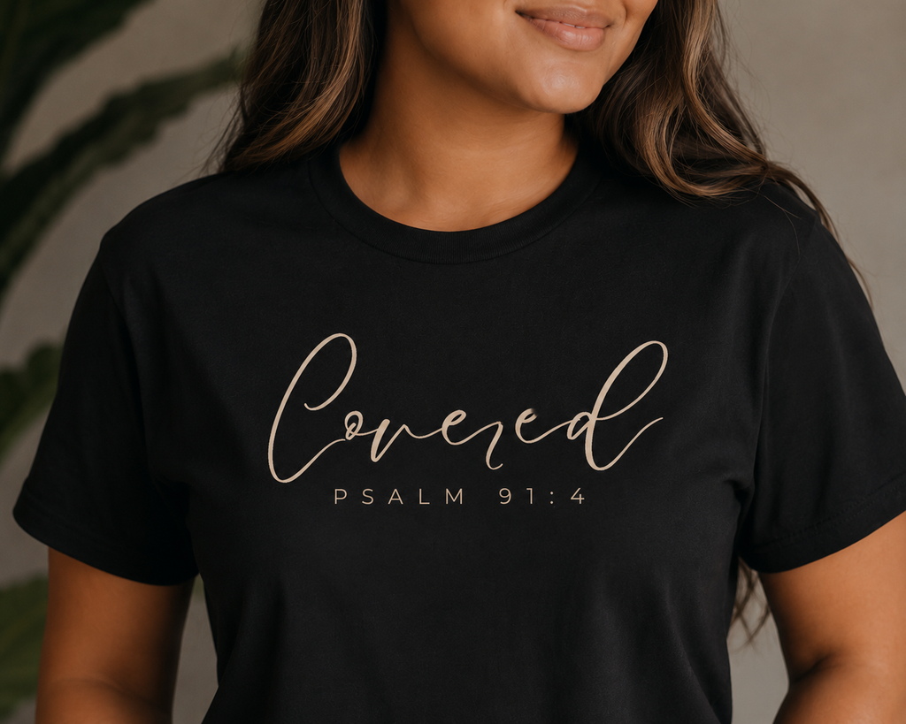 COVERED | PSALM 91:4 TEE