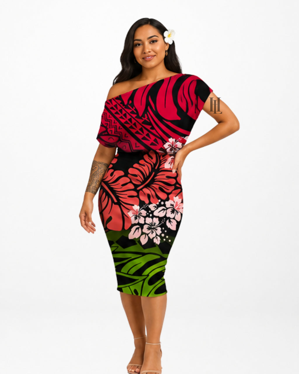 84: TALITASI Monstera Dress