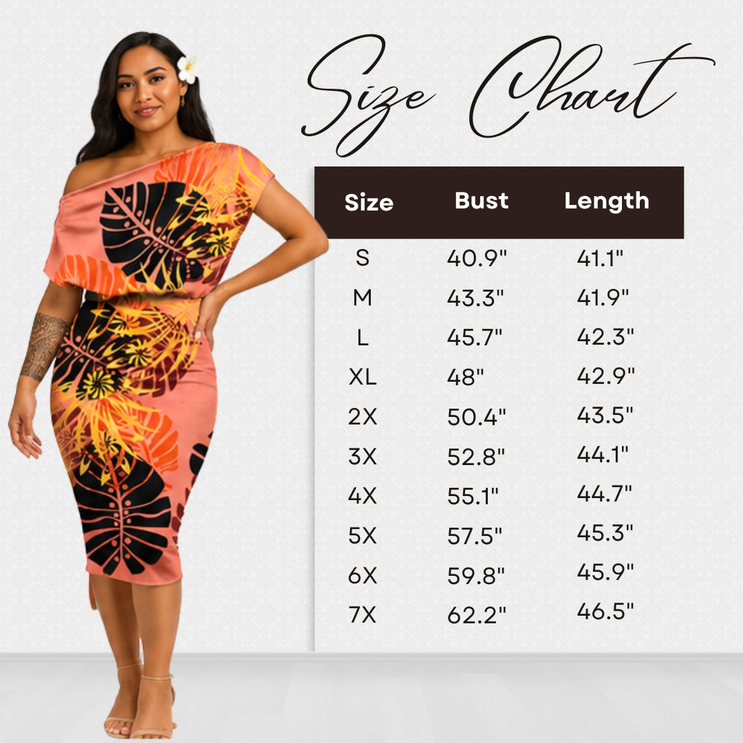 81: TALITASI Monstera Dress