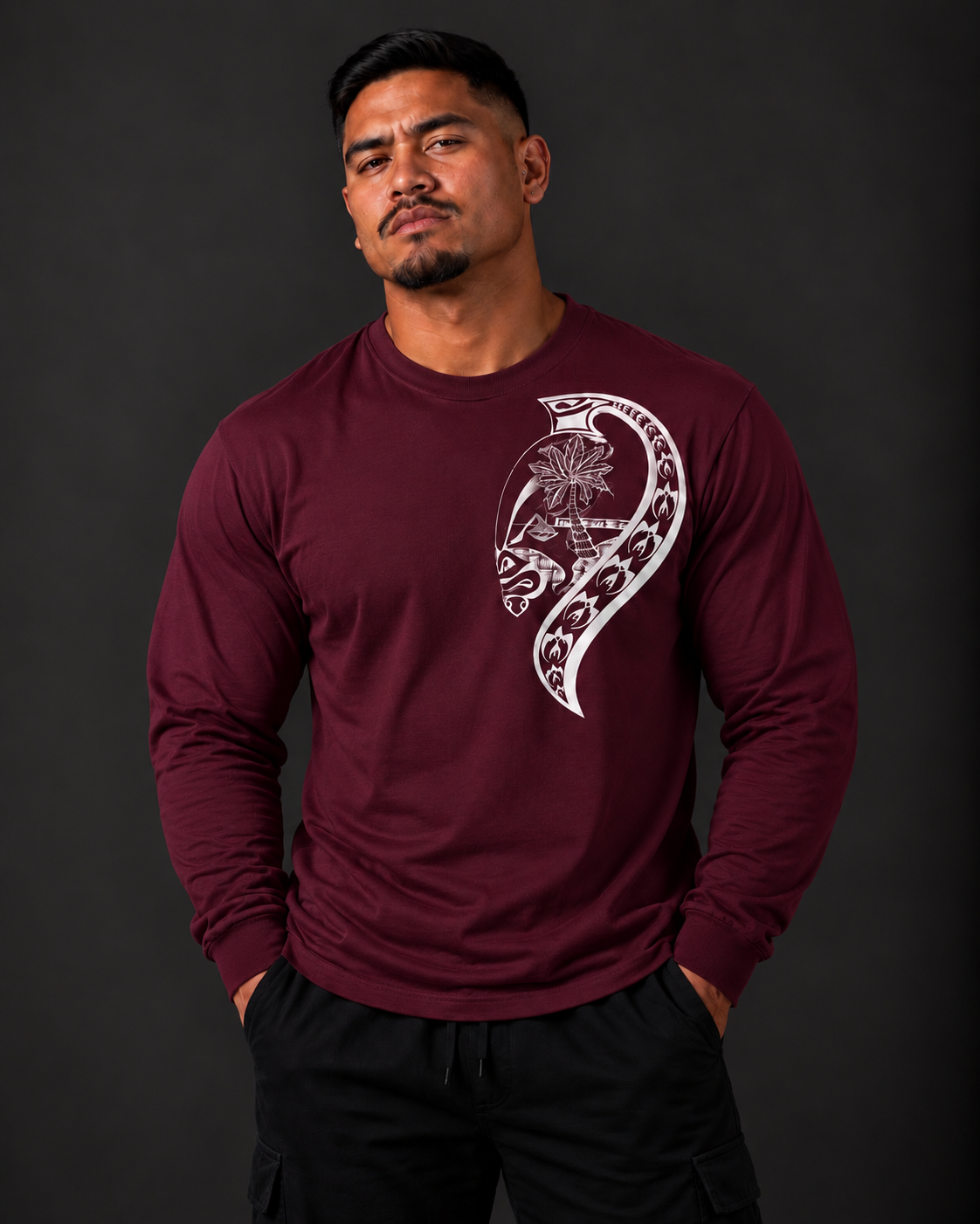 Taotaomona Long Sleeve (Wine)