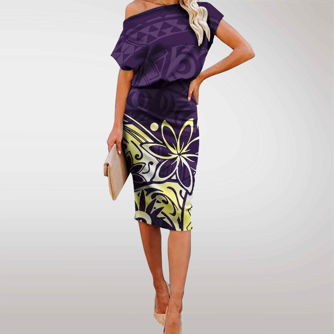 82: TALITASI Monstera Dress
